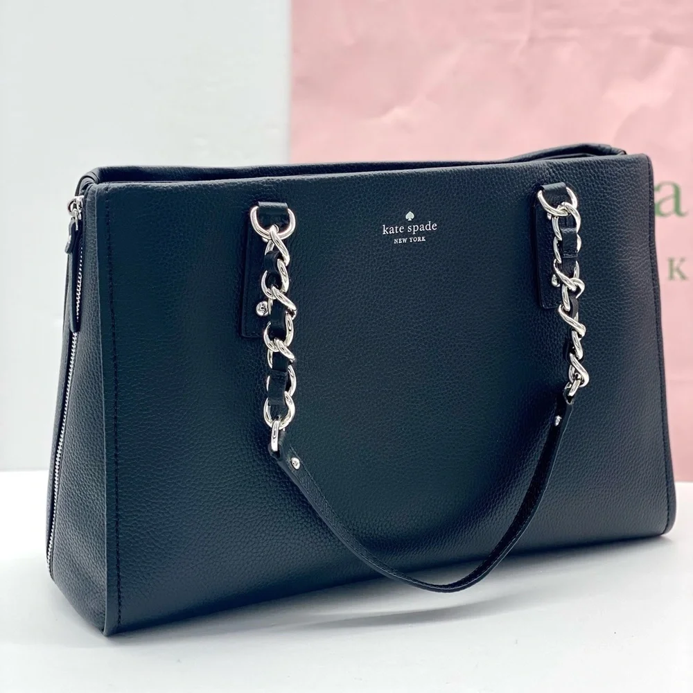 Kate Spade Andee Cobble Hill Handbag Satchel Shoulder Bag Chain Tote